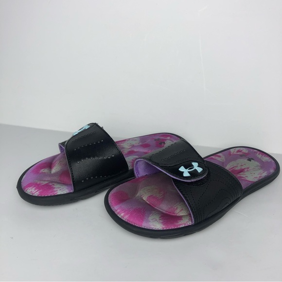Under Armour Girls' UA Ignite VI Graphic Footbed Slides - Picture 3 of 7